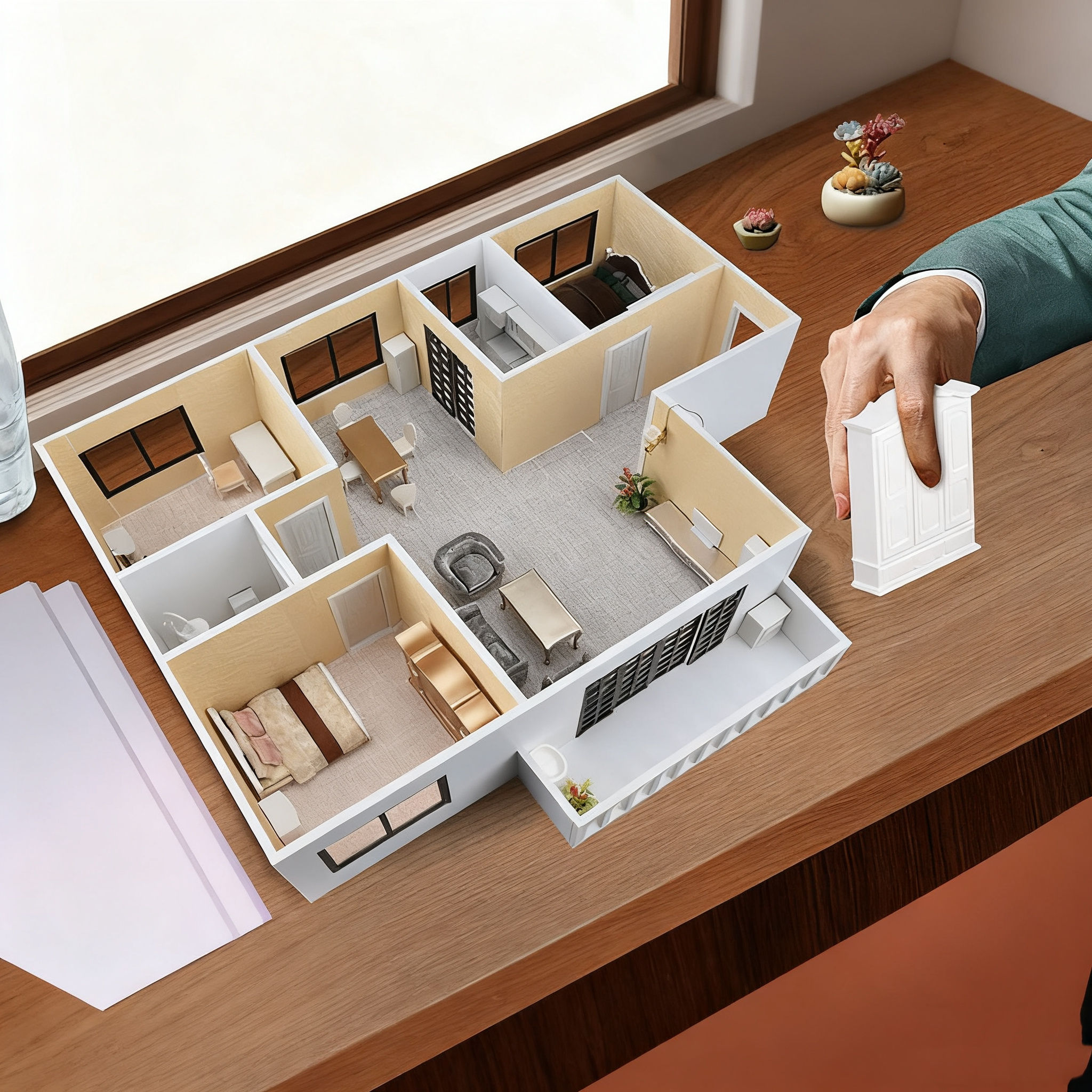 Interior Design And Build - Architectural Scterms Model Kit, DIY House