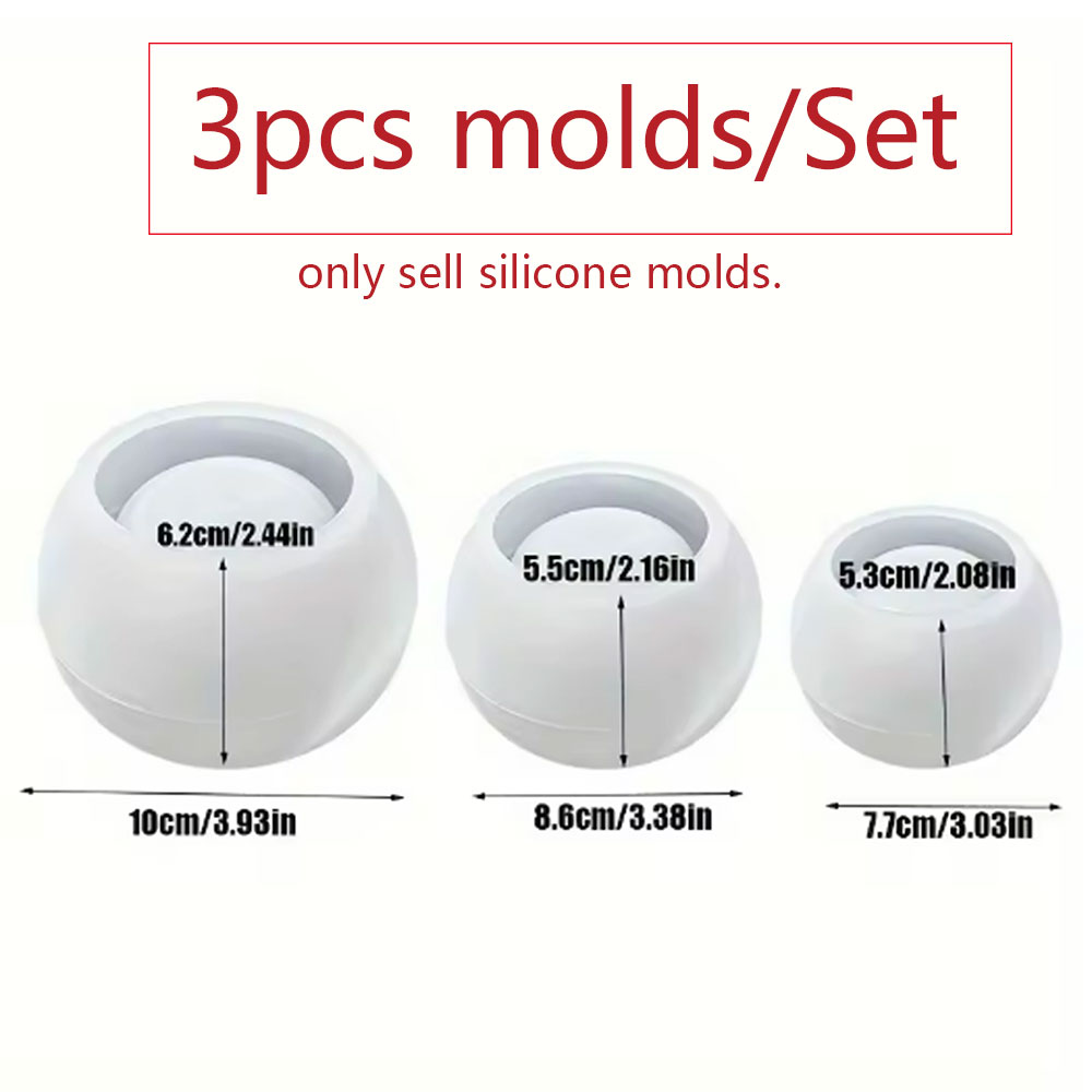 3pcs Round Flower Pot Silicone - Terrazzo Pot Cement incelemesi ve fiyatı