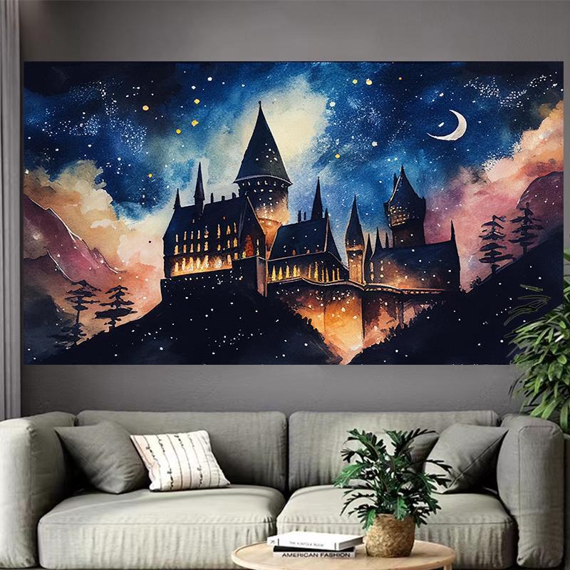 Castle Lake Wall Tapestry Fant - Interior Design Poster incelemesi ve fiyatı