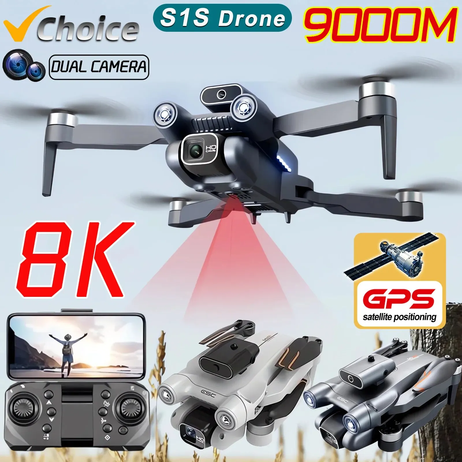 New S1S 5G GPS Drone Camera 8K - Interior Design Game incelemesi ve fiyatı