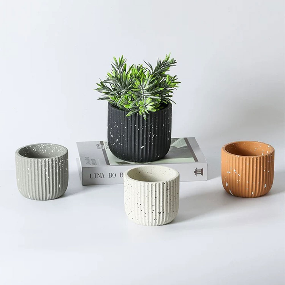 Minimalist Stripe Terrazzo Con - Terrazzo Pot Cement incelemesi ve fiyatı