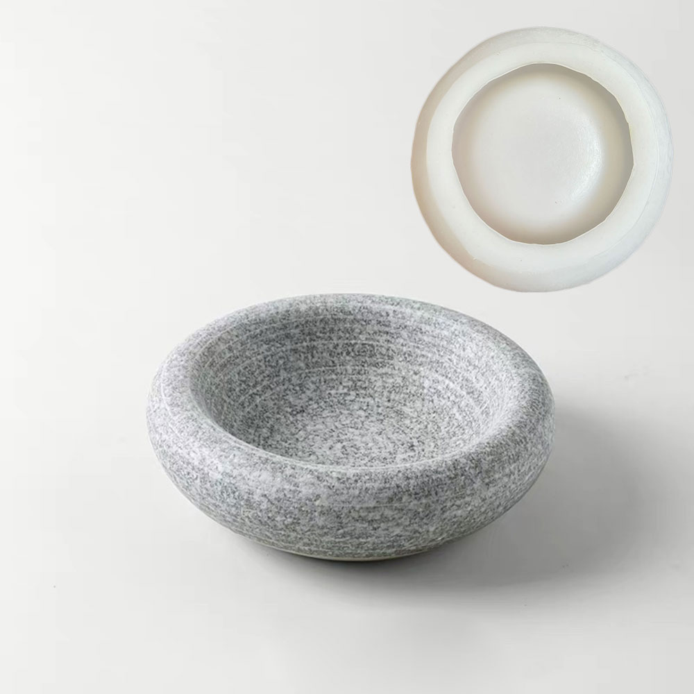 Round Cement Bowl Silicone Mol - Terrazzo Pot Cement incelemesi ve fiyatı
