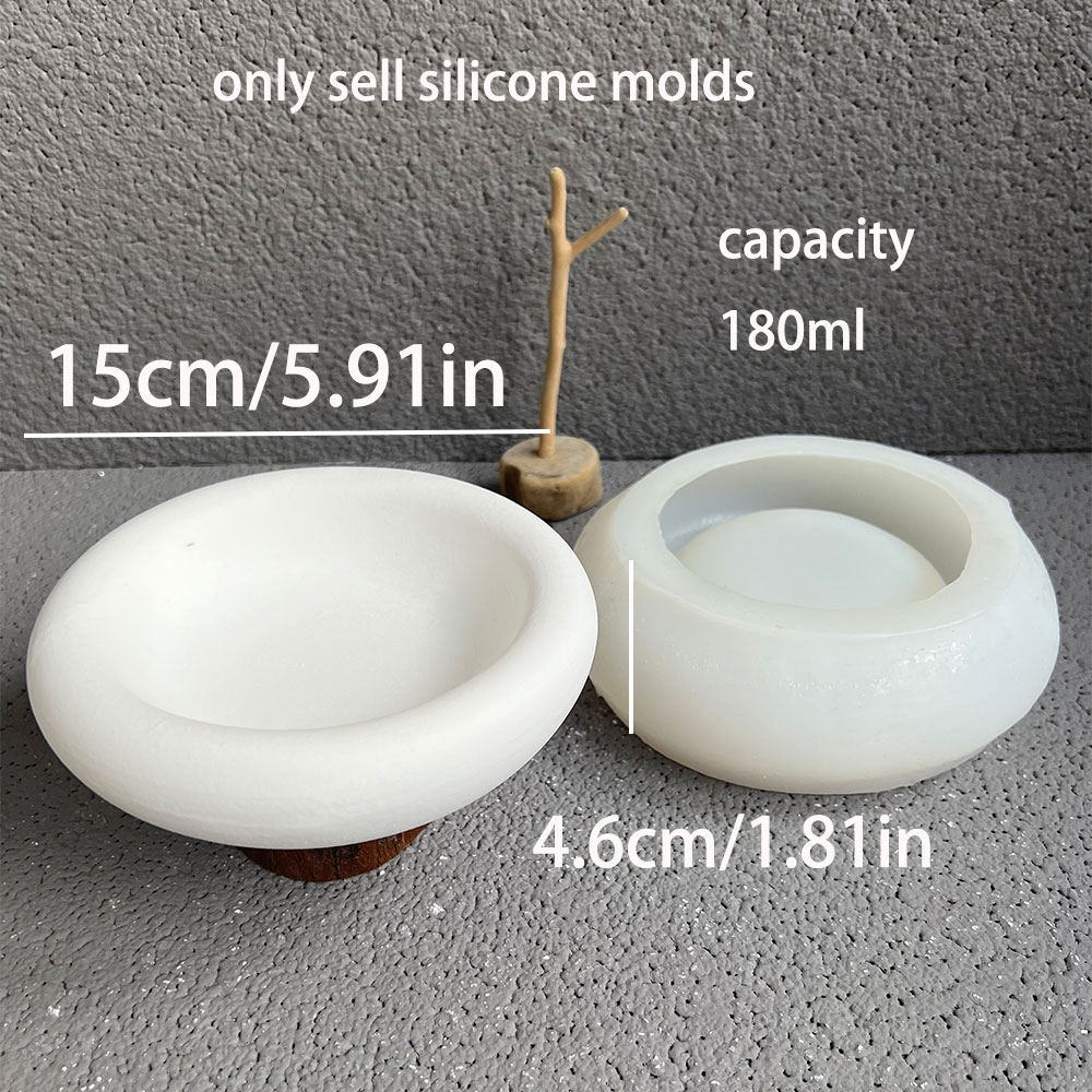 Round Cement Bowl Silicone Mol - Terrazzo Pot Cement incelemesi ve fiyatı