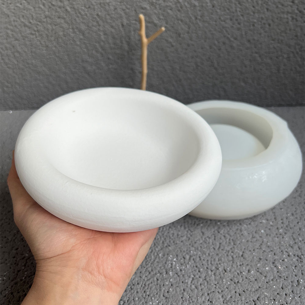 Round Cement Bowl Silicone Mol - Terrazzo Pot Cement incelemesi ve fiyatı