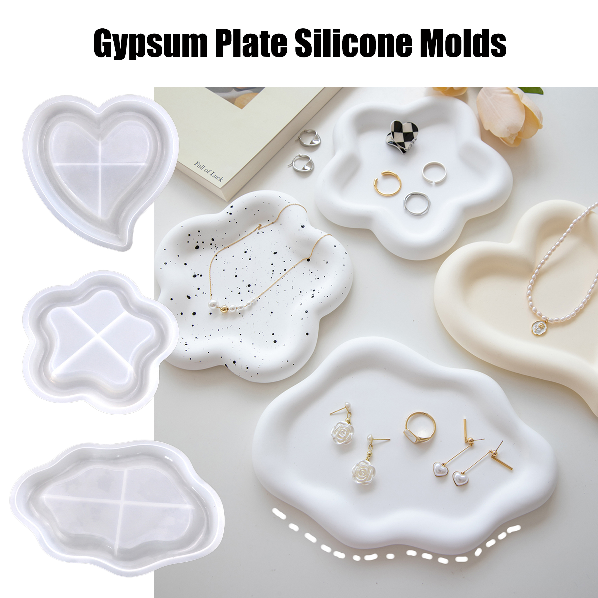 Cloud Tray Silicone Molds for  - Terrazzo Pot Cement incelemesi ve fiyatı