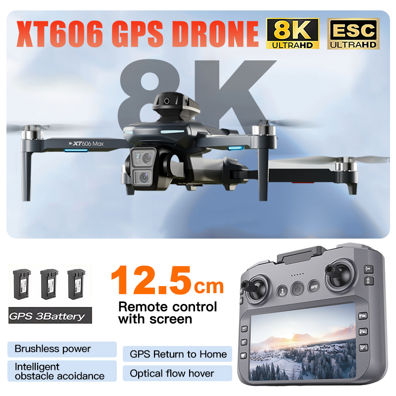 XT606 MAX 3 battery Drone 4k 8 - Interior Design Game incelemesi ve fiyatı