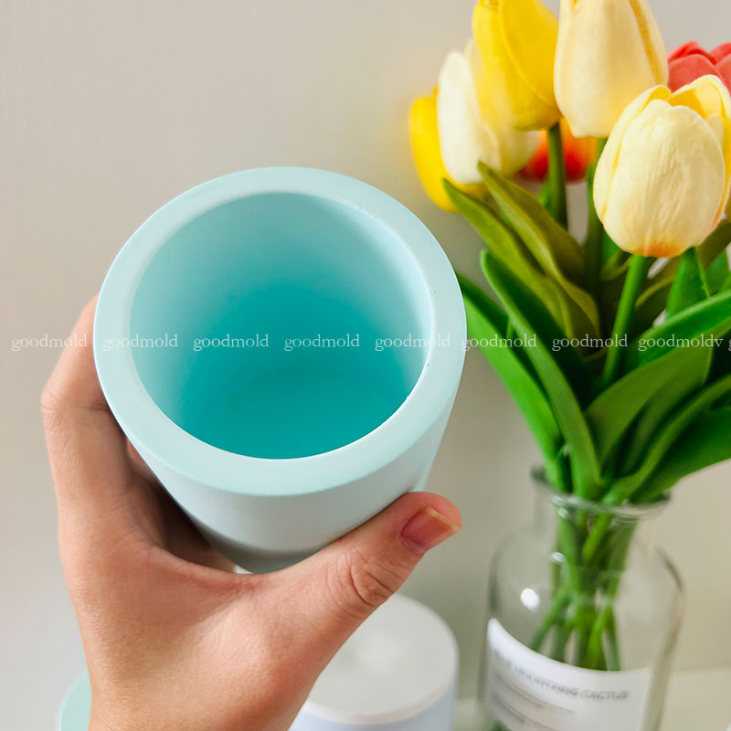 10cm Concrete Jar Silicone Mol - Terrazzo Pot Cement incelemesi ve fiyatı