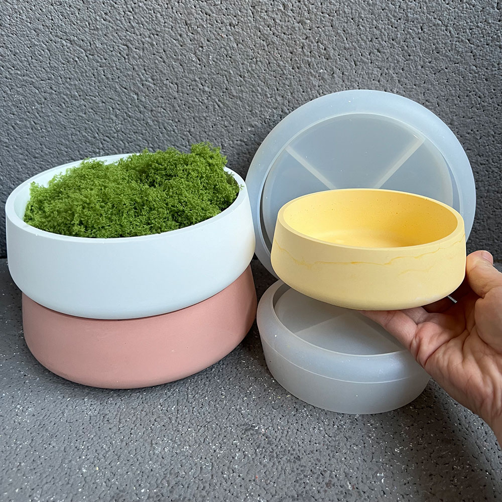 Large Bowl Flower Pot Silicone - Terrazzo Pot Cement incelemesi ve fiyatı