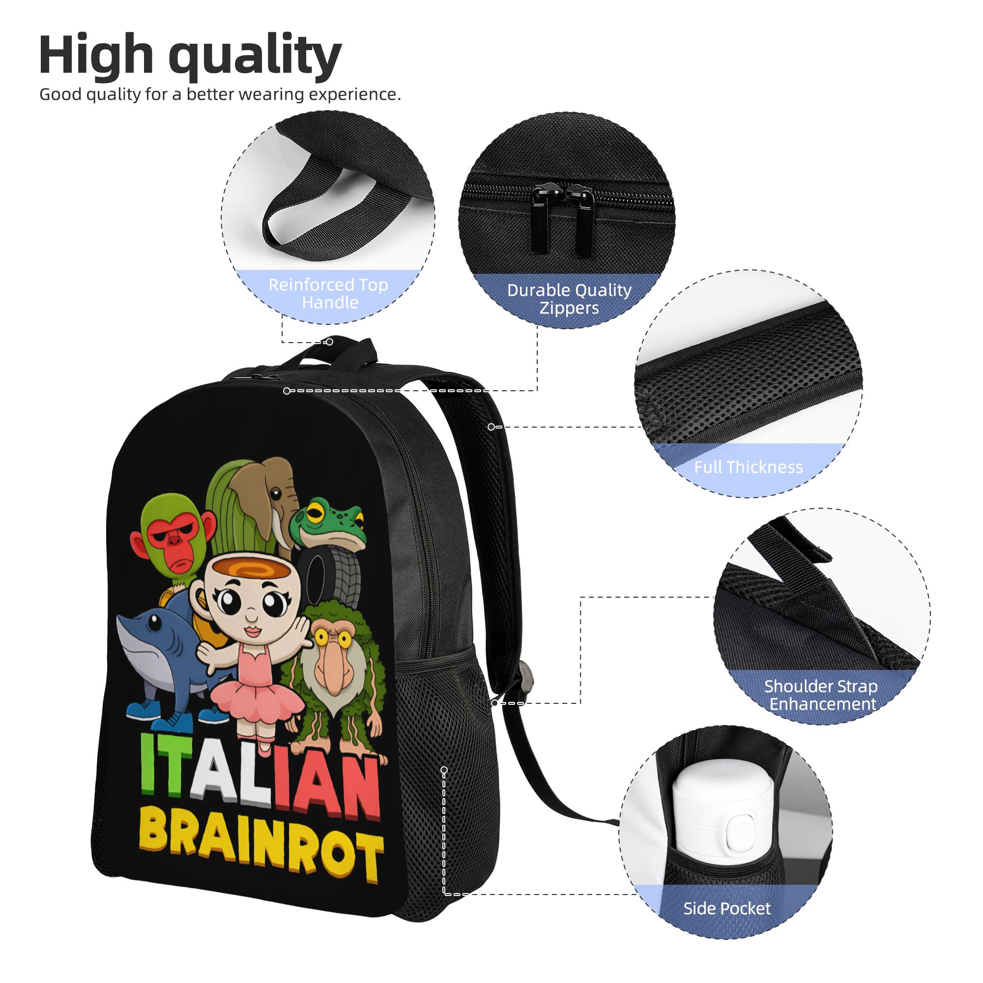 Italian Brainrot Backpack  Lei - Interior Design University In China incelemesi ve fiyatı