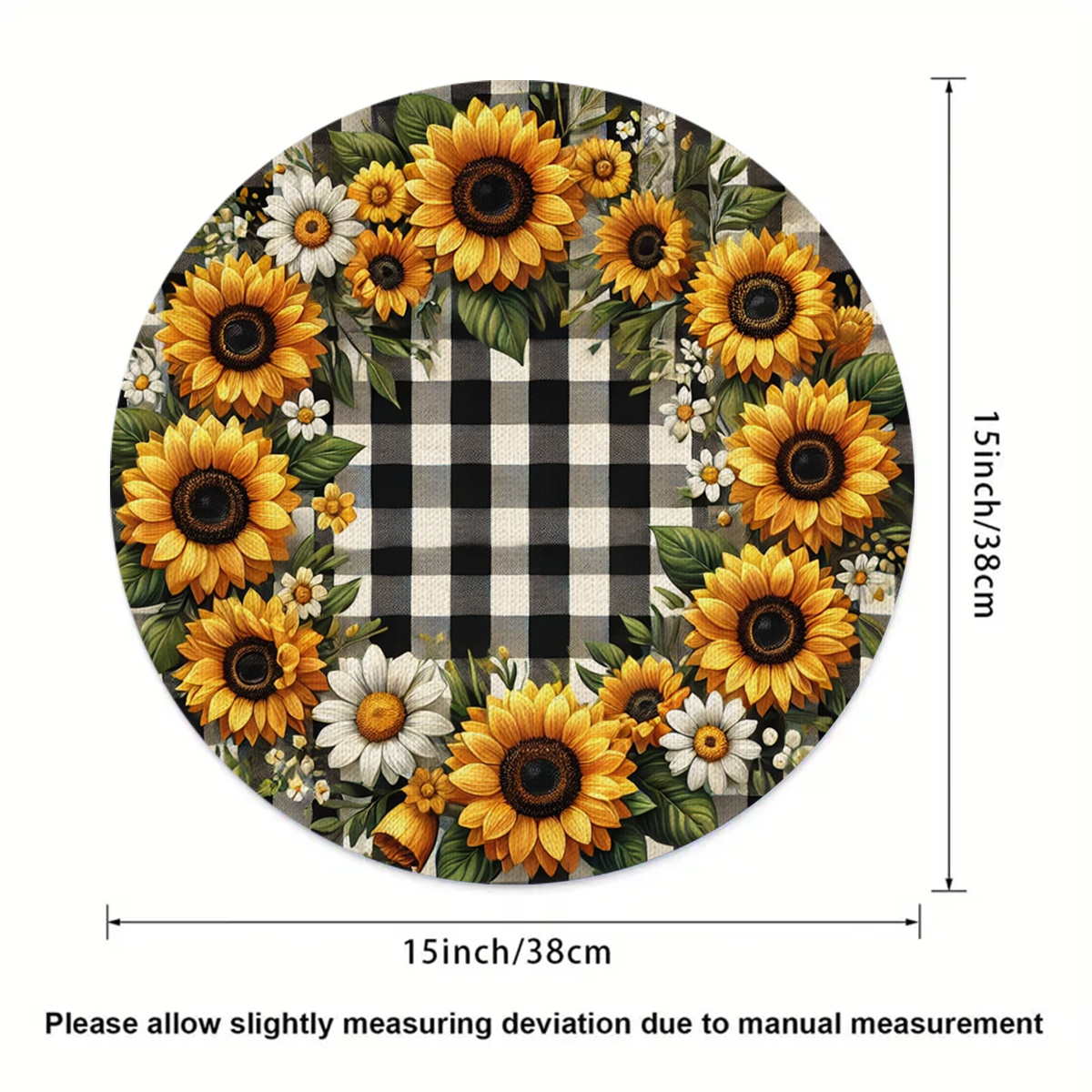 4PCS 2D flat print, sunflower  - Interior Design Kitchen incelemesi ve fiyatı