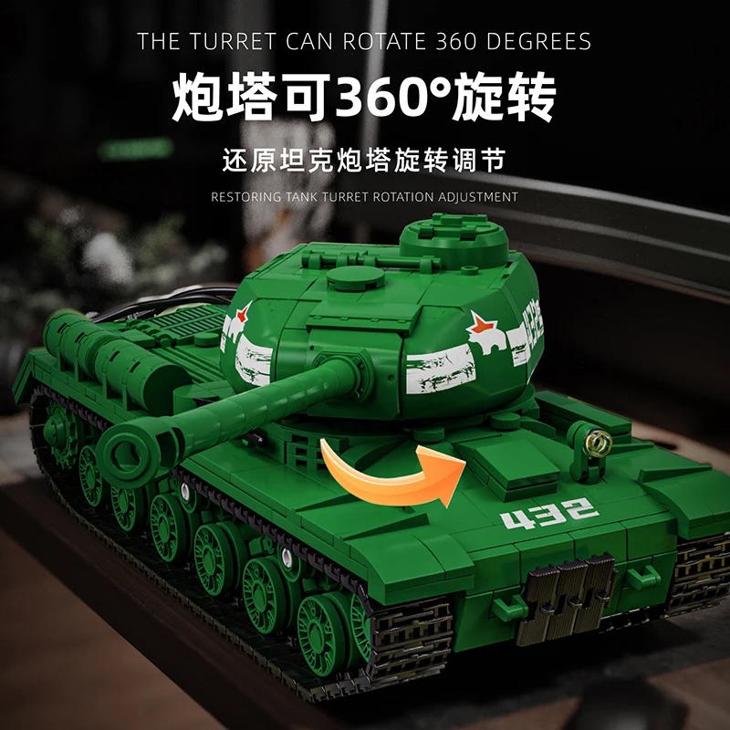IS-2 Tank Model Kit - 1402PCS  - Interior Design And Build incelemesi ve fiyatı