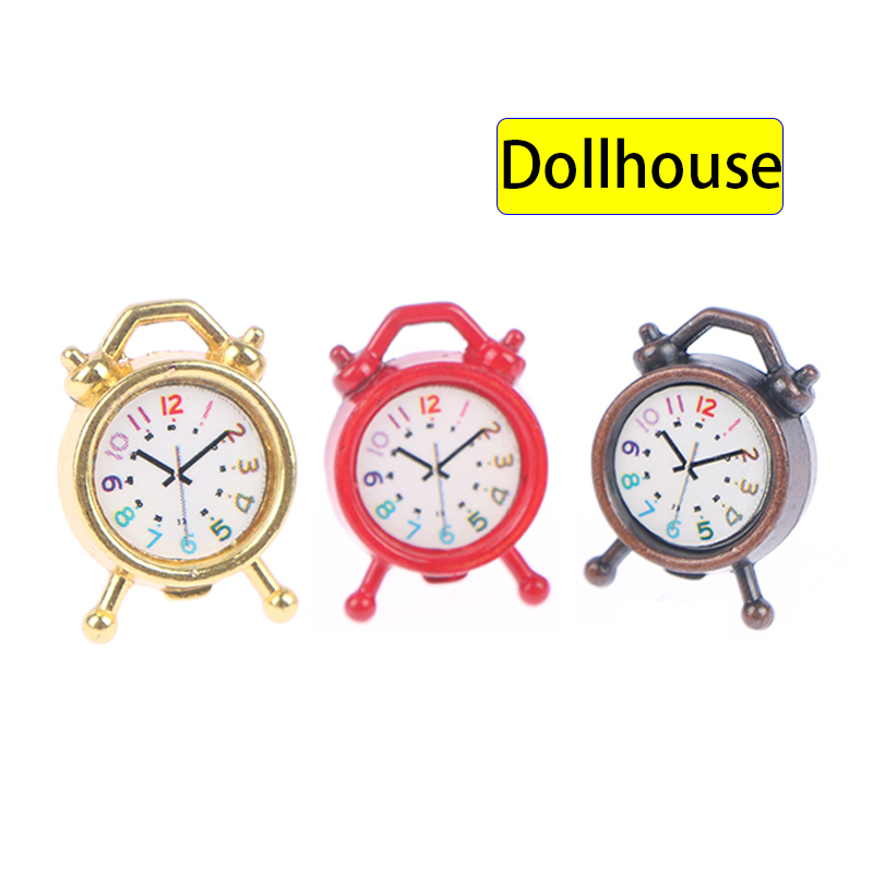 1PC 1:12 Scale Alarm Clock Dol - Interior Design Kitchen incelemesi ve fiyatı