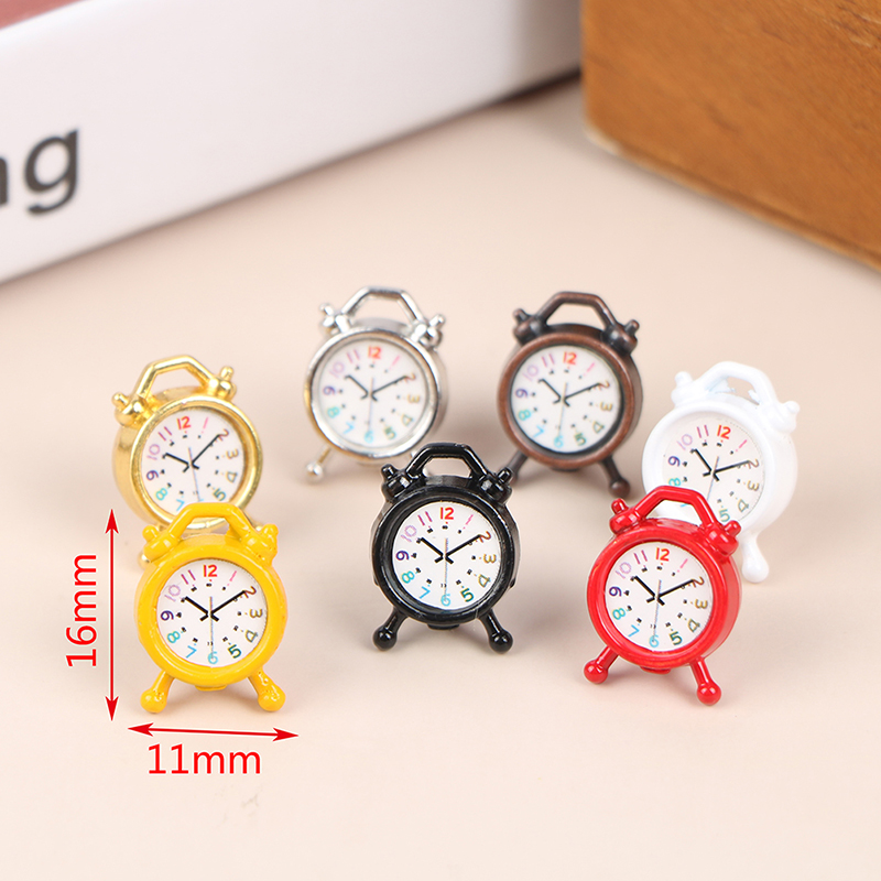1PC 1:12 Scale Alarm Clock Dol - Interior Design Kitchen incelemesi ve fiyatı