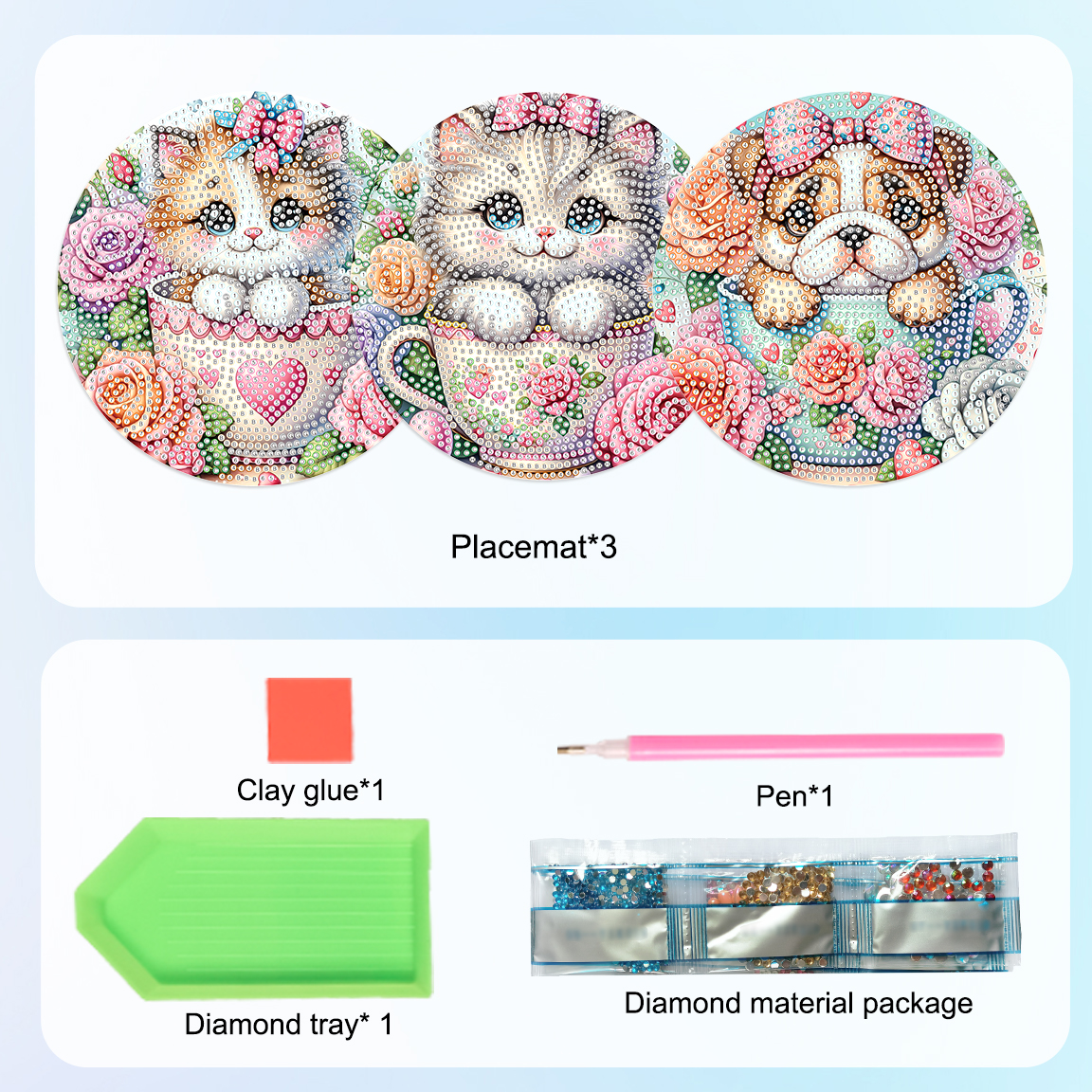 3Pcs Diamond Art Painting Plac - Interior Design Kitchen incelemesi ve fiyatı