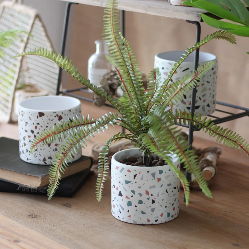 Concrete Candle Cup Vessel Sil - Terrazzo Pot Cement incelemesi ve fiyatı