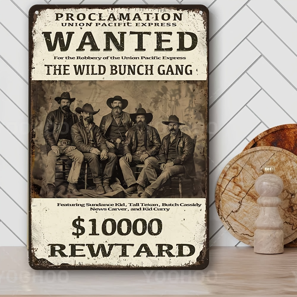 Wild West Wanted Poster Sign - - Interior Design Poster incelemesi ve fiyatı