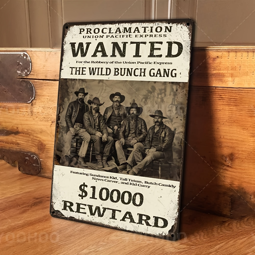 Wild West Wanted Poster Sign - - Interior Design Poster incelemesi ve fiyatı