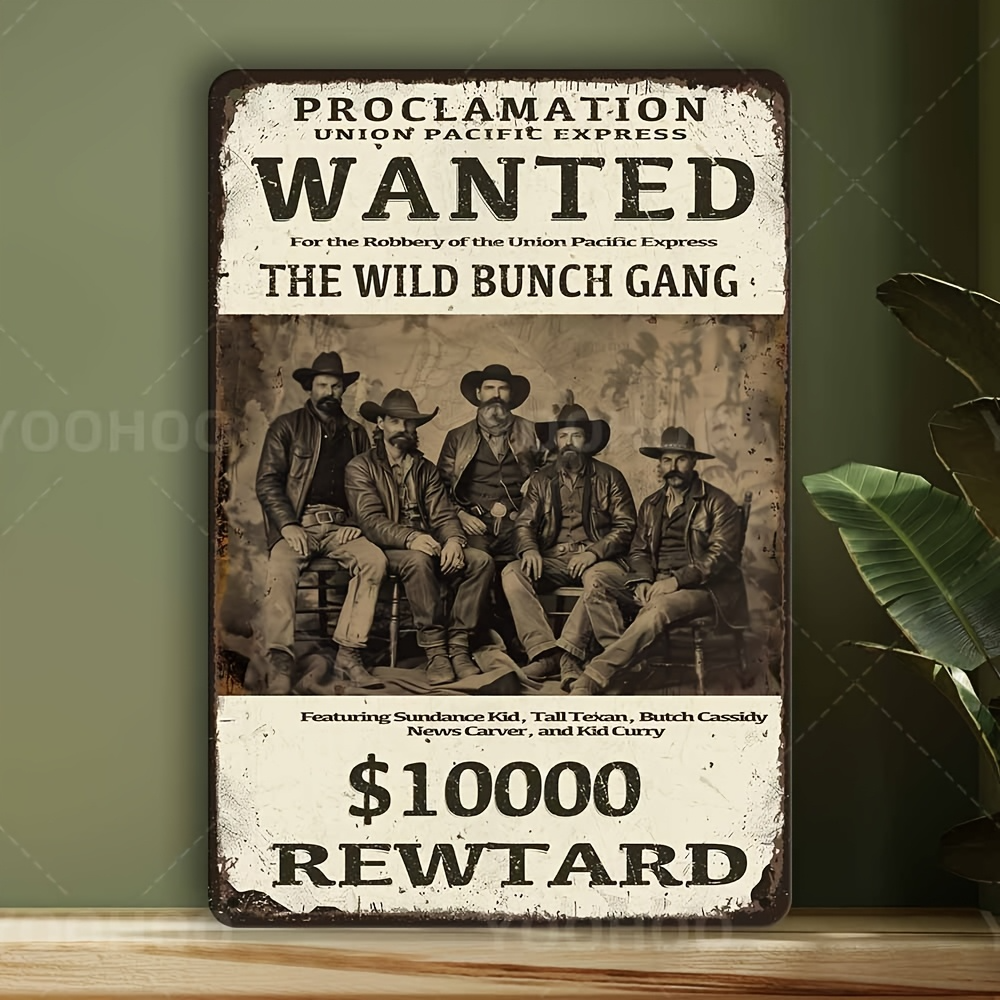 Wild West Wanted Poster Sign - - Interior Design Poster incelemesi ve fiyatı