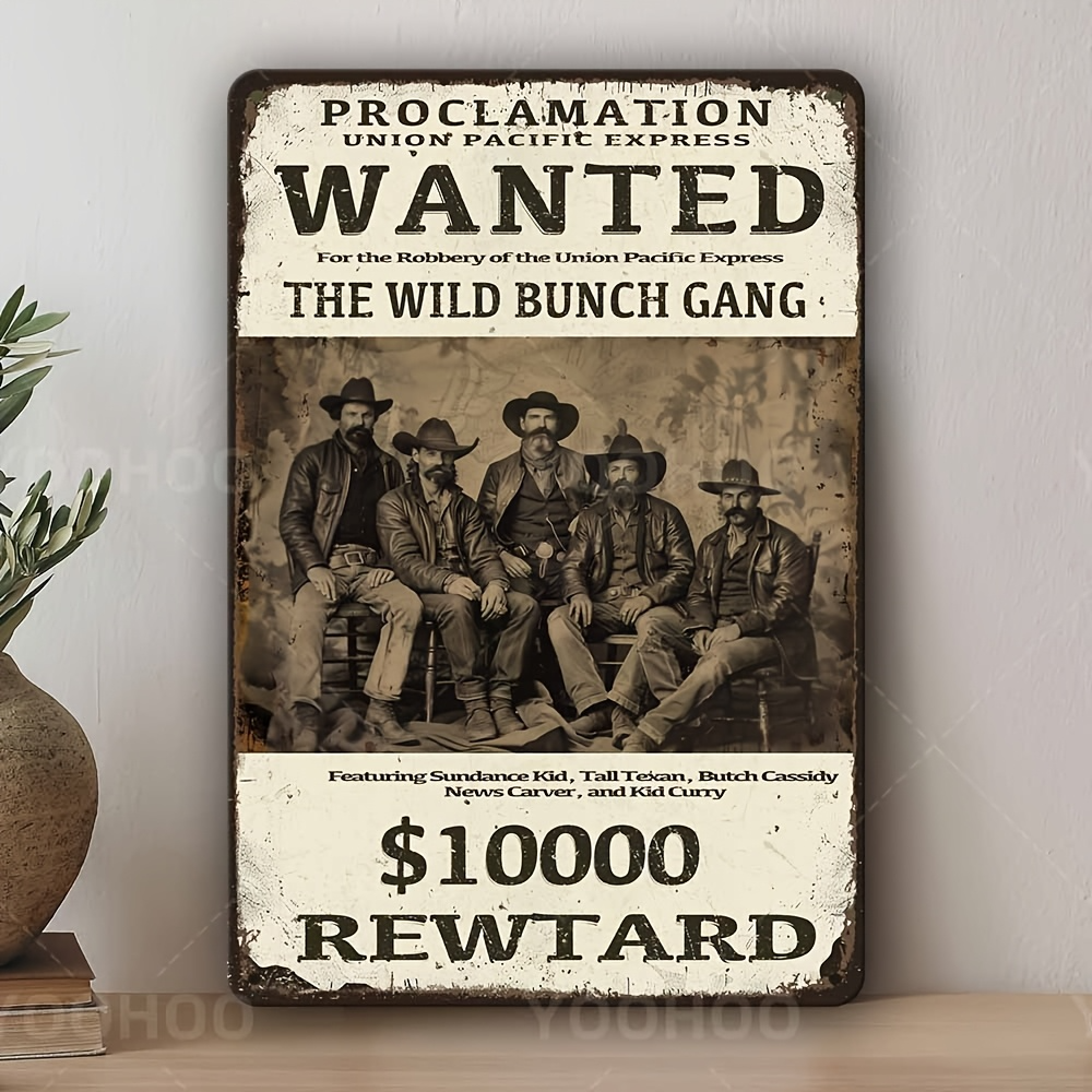 Wild West Wanted Poster Sign - - Interior Design Poster incelemesi ve fiyatı