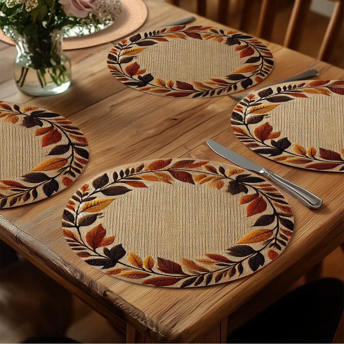 VIKAMA 4PCS Autumn Leaf Wreath - Interior Design Kitchen incelemesi ve fiyatı