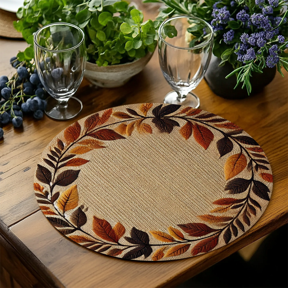 VIKAMA 4PCS Autumn Leaf Wreath - Interior Design Kitchen incelemesi ve fiyatı
