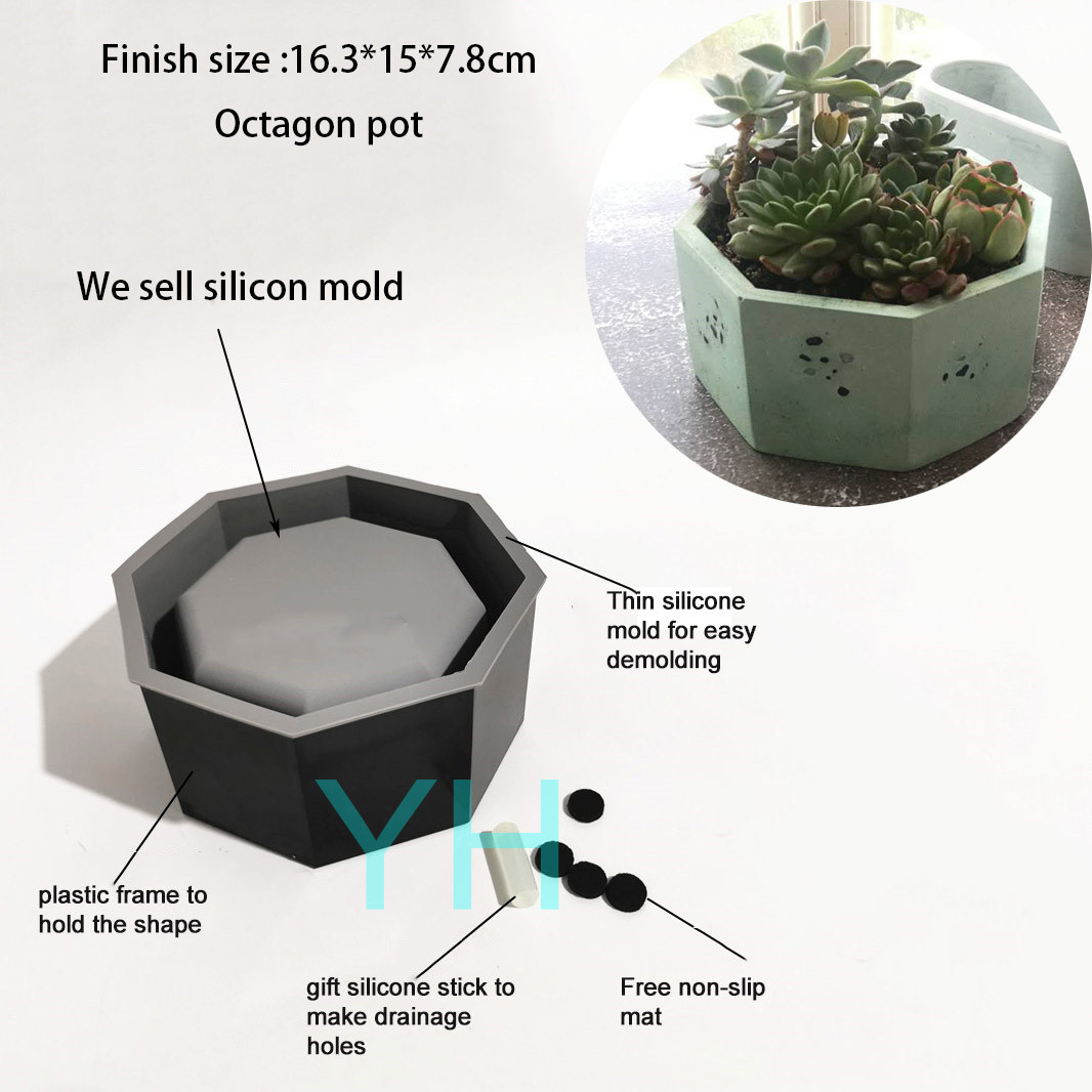 Cement Flower Pot Silicone Mol - Terrazzo Pot Cement incelemesi ve fiyatı