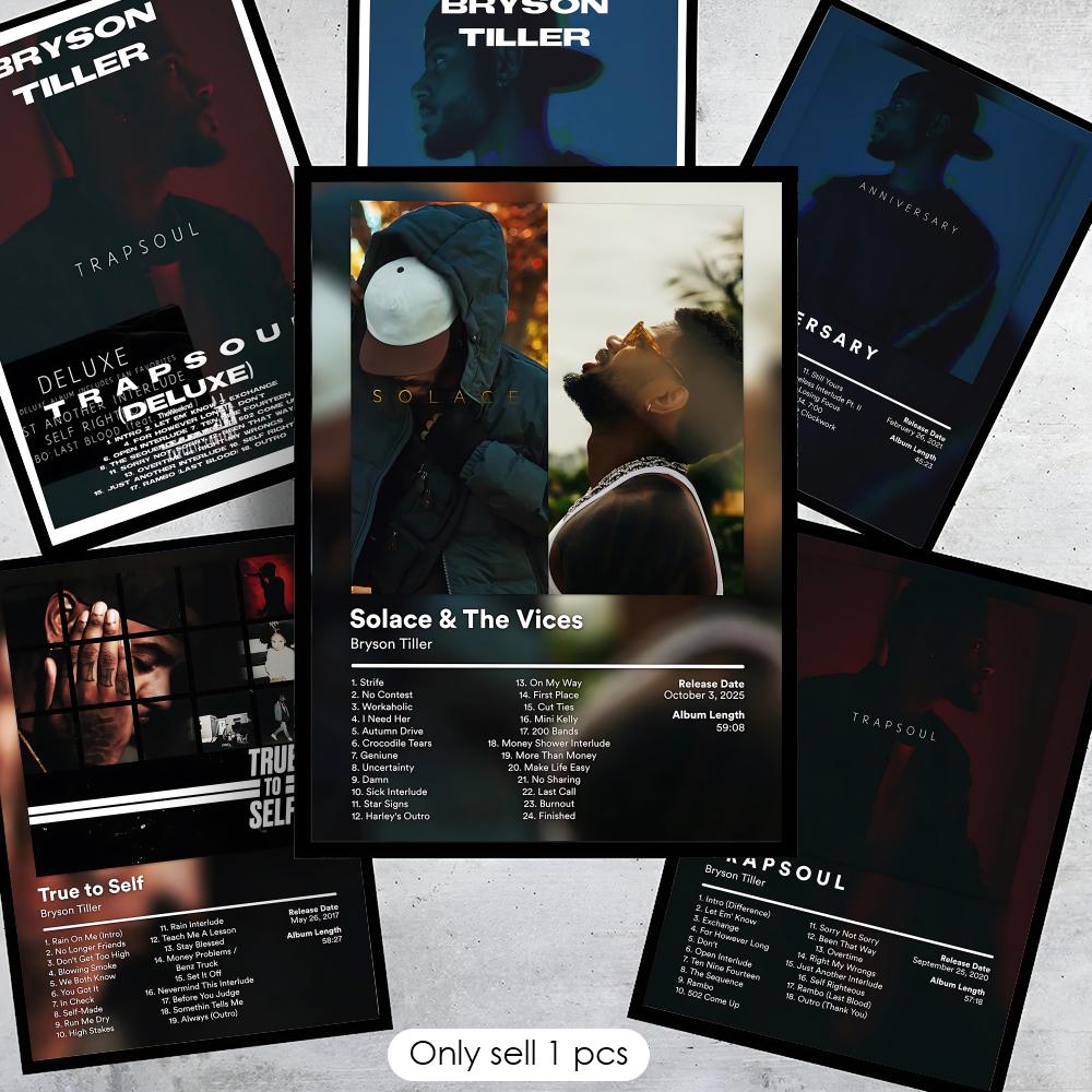 B-Bryson Tiller Rapper Album P - Interior Design Poster incelemesi ve fiyatı